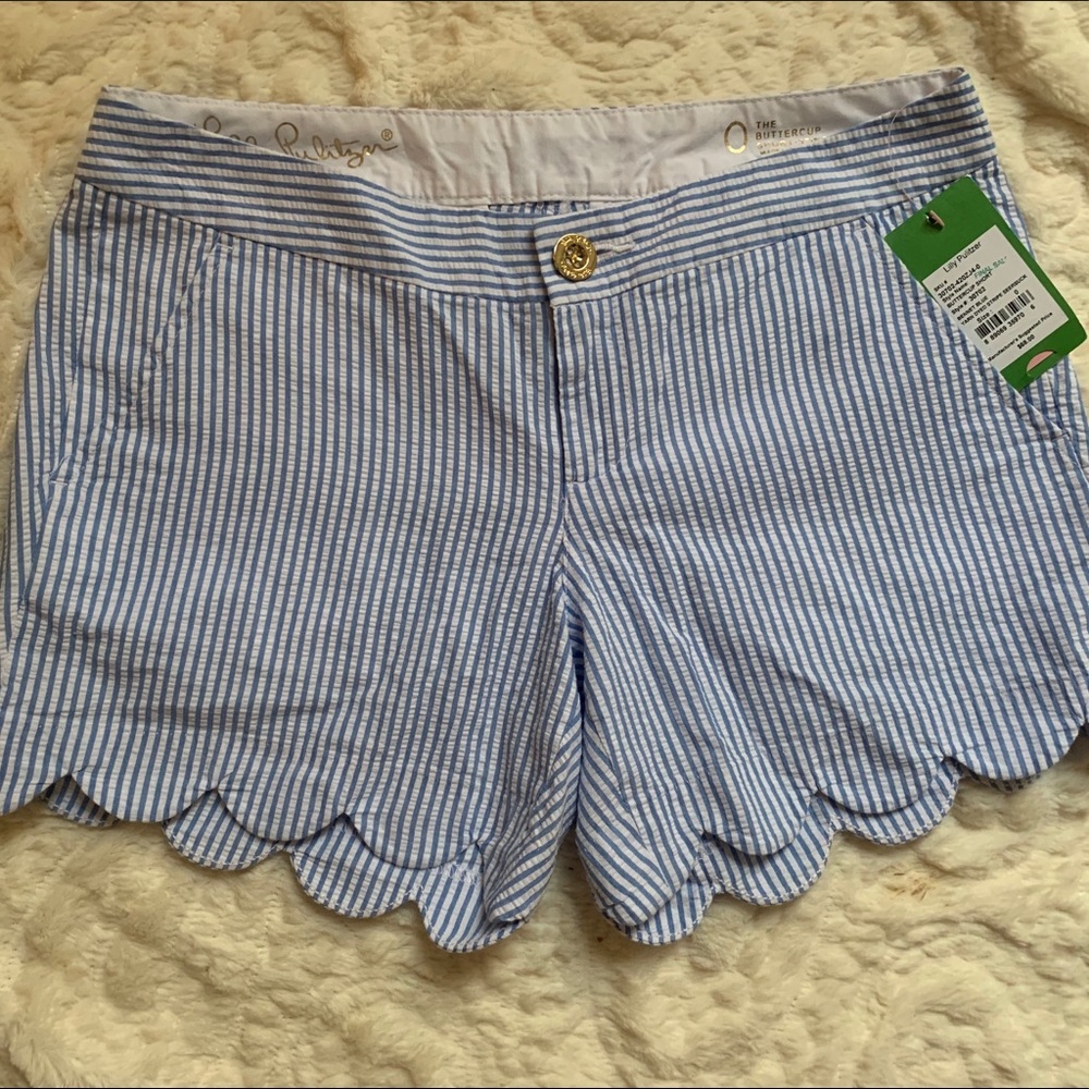 5” Buttercup seersucker short Lilly Pulitzer 30702